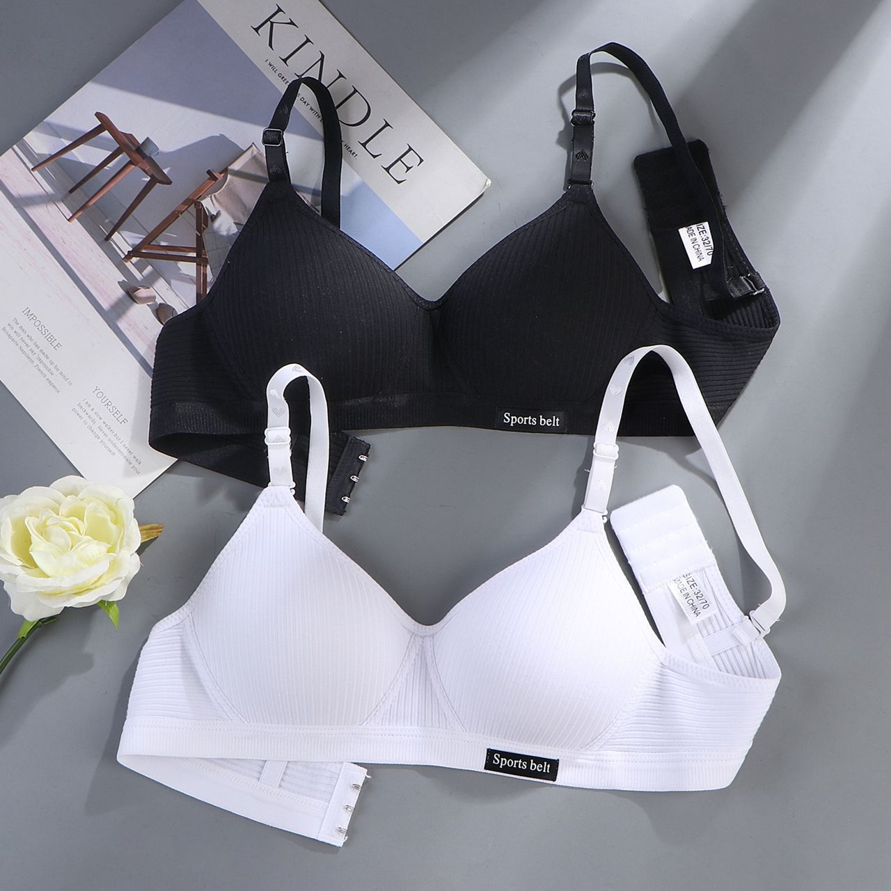 Mastectomy Bra Pocket - 3pcs ผู้หญิงบางไร้สาย Bra สาวไม่มีรอยต่อ Push Up