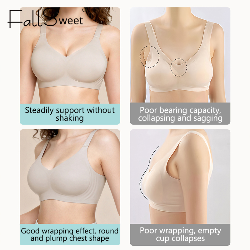 บราไร้โครงแบบดันทรงสำหรับผู้หญ - Mastectomy Bra Pocket บทวิจารณ์และราคา